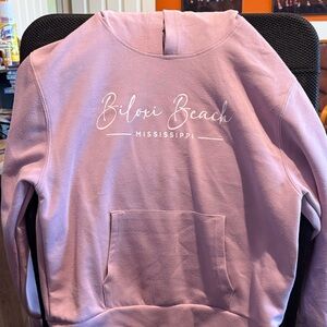 Biloxi Beach Mississippi Purple Pullover Sweatshirt